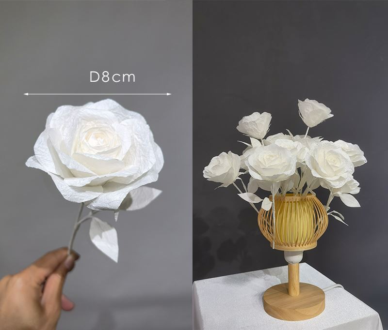 Mini fjuri tal-karti għall-artiġjanat