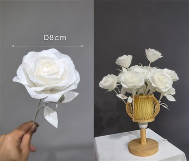 Mini fjuri tal-karti għall-artiġjanat